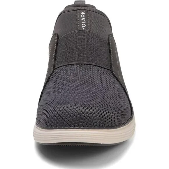 ⚡Men Grey-06 Dress Fashion Lightweight Breathable Laceless Athletic Sneakers - Picture 2 of 7